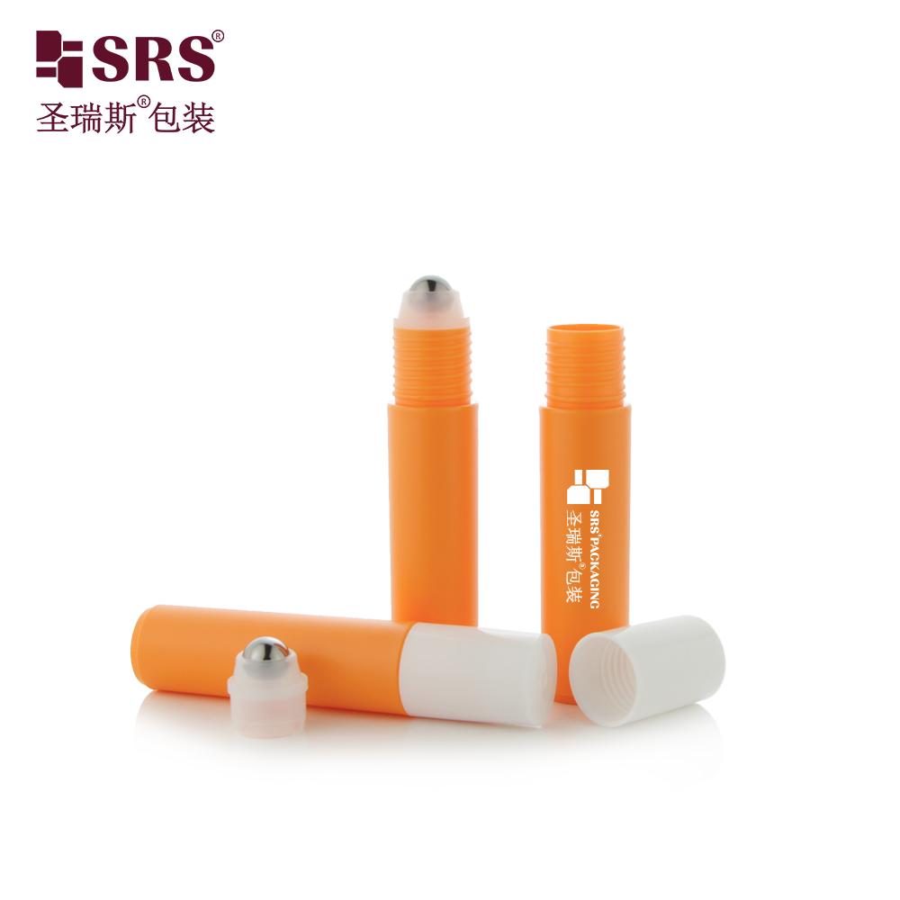 Custom Matte Finishing 10ML Eye Serum Roller Ball Cosmetic Roll on Bottles