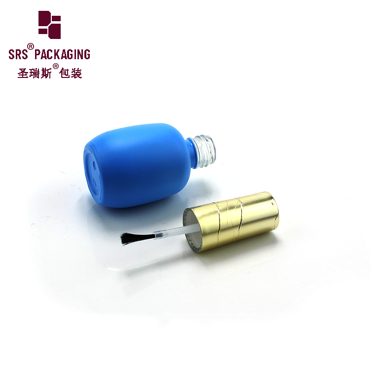 Empty Custom Blue 14ml UV Gel Nail Polish Glass Bottle With Printing Logo