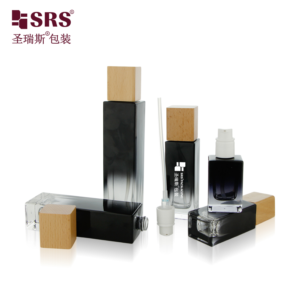 Luxury 20ml 30ml 50ml 100ml 120ml Custom Empty Glass Lotion Bottle for Skin Care 