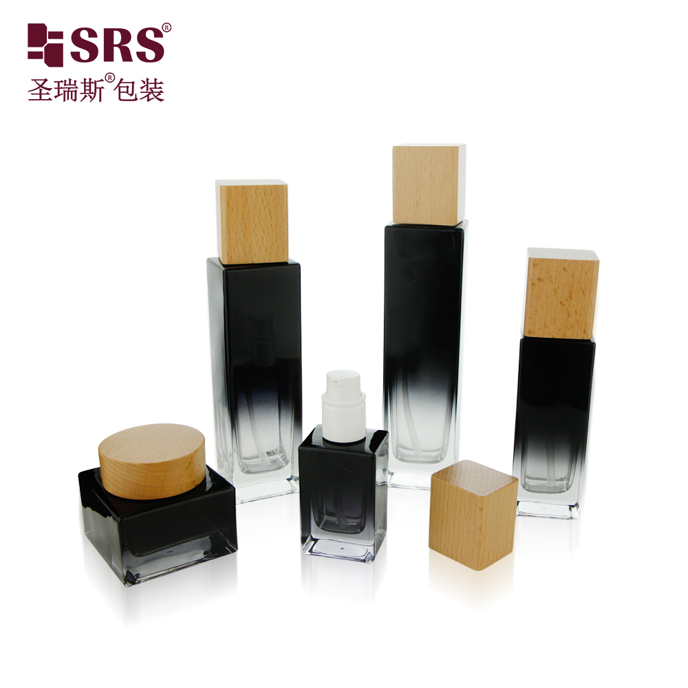 Luxury 20ml 30ml 50ml 100ml 120ml Custom Empty Glass Lotion Bottle for Skin Care 