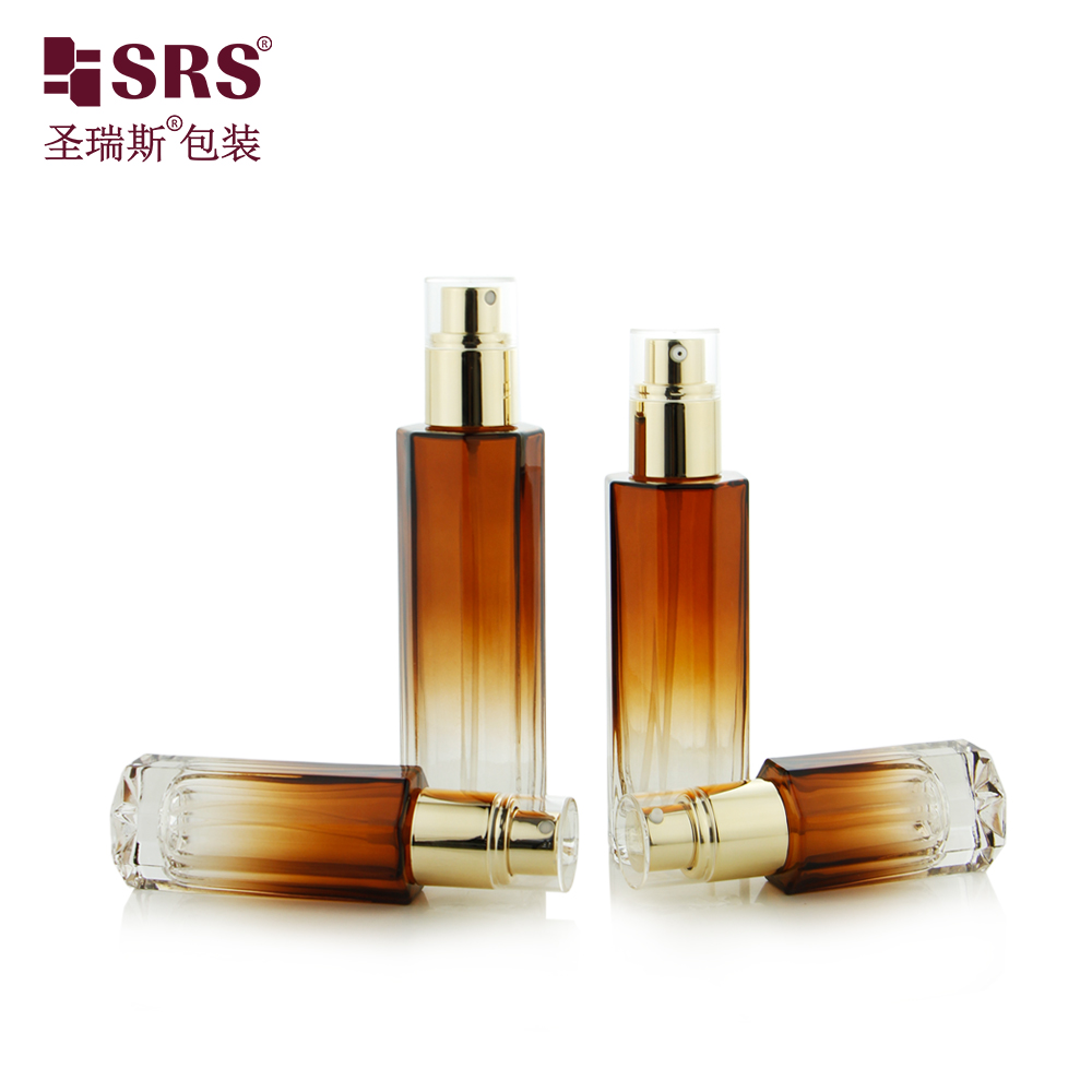 Face Lotion Bottle Premium Luxury Empty Packaging Cosmetic Glass Bottle