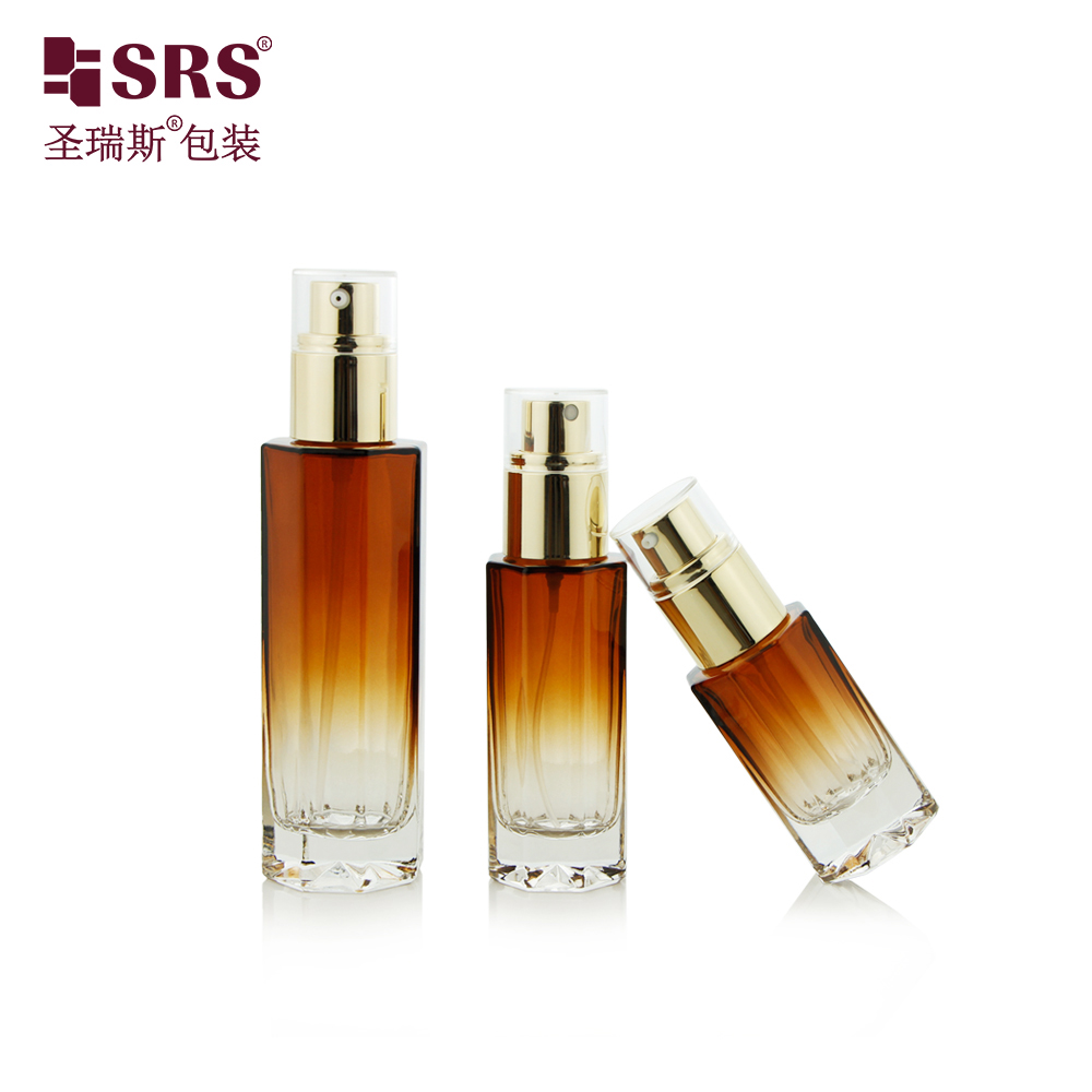 Face Lotion Bottle Premium Luxury Empty Packaging Cosmetic Glass Bottle