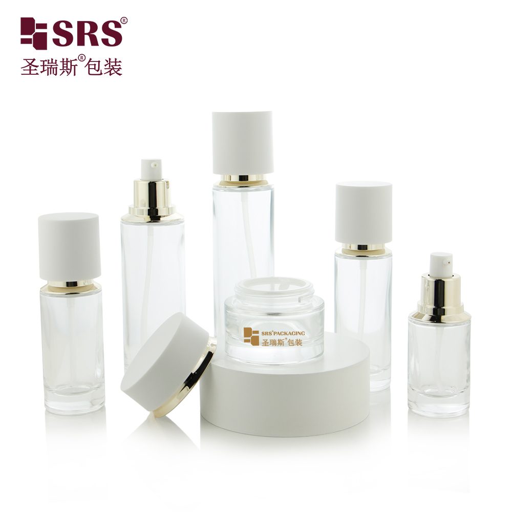 Skincare Product Cream Lotion Cosmetic Container Glass Essential Oil Serum Hair Oil Bottle