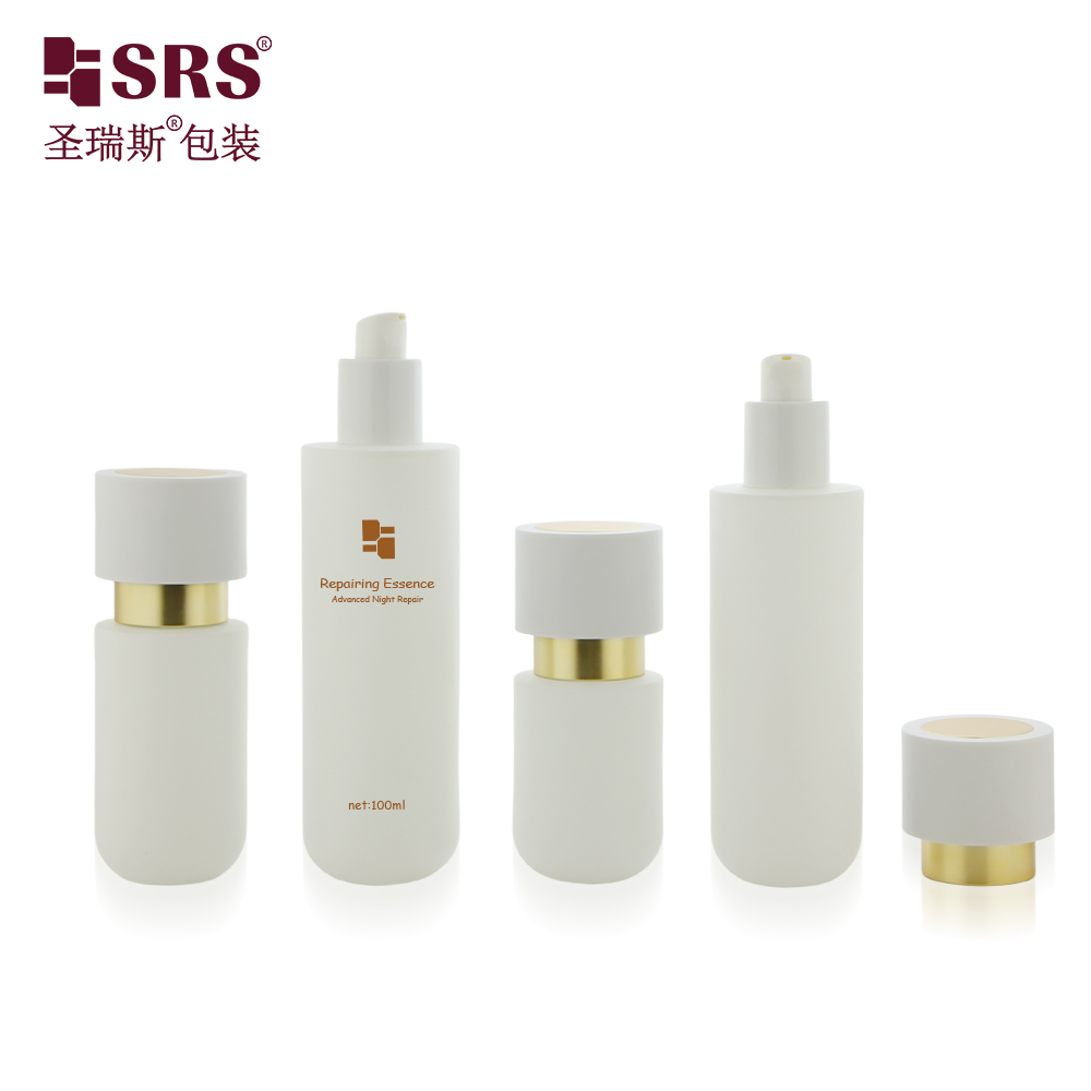 Luxury 30ml 50ml 100ml 120ml Custom Cosmetic Packaging Lotion Face Cream Glass Bottles
