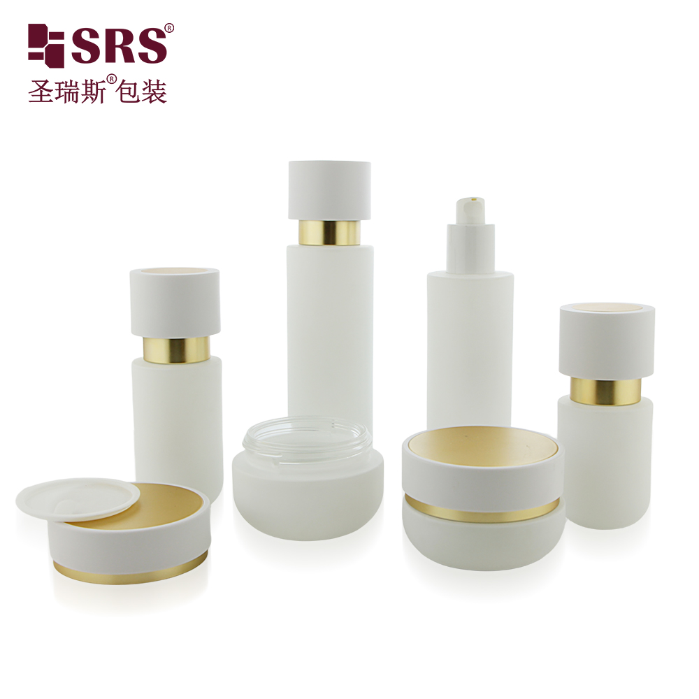 Luxury 30ml 50ml 100ml 120ml Custom Cosmetic Packaging Lotion Face Cream Glass Bottles