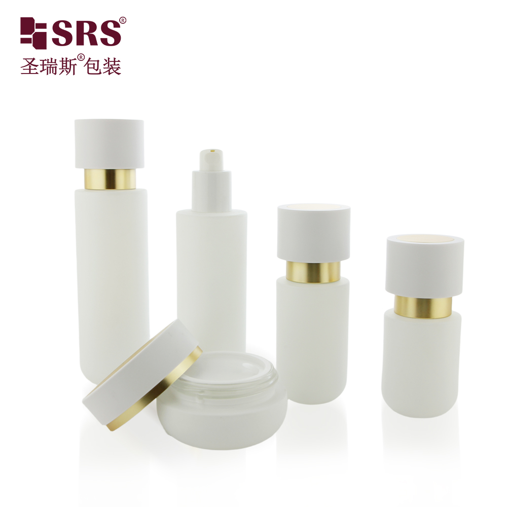 Luxury 30ml 50ml 100ml 120ml Custom Cosmetic Packaging Lotion Face Cream Glass Bottles