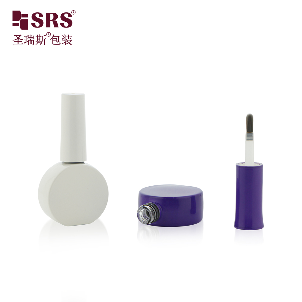 Factory Nail Polish Bottle Custom Purple 12ml Gel Nail Polish Glass Empty Bottle