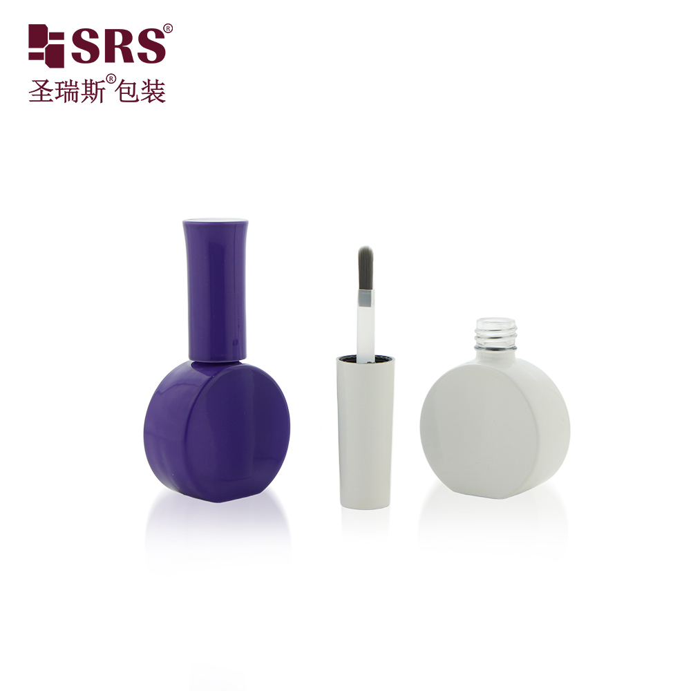 Factory Nail Polish Bottle Custom Purple 12ml Gel Nail Polish Glass Empty Bottle