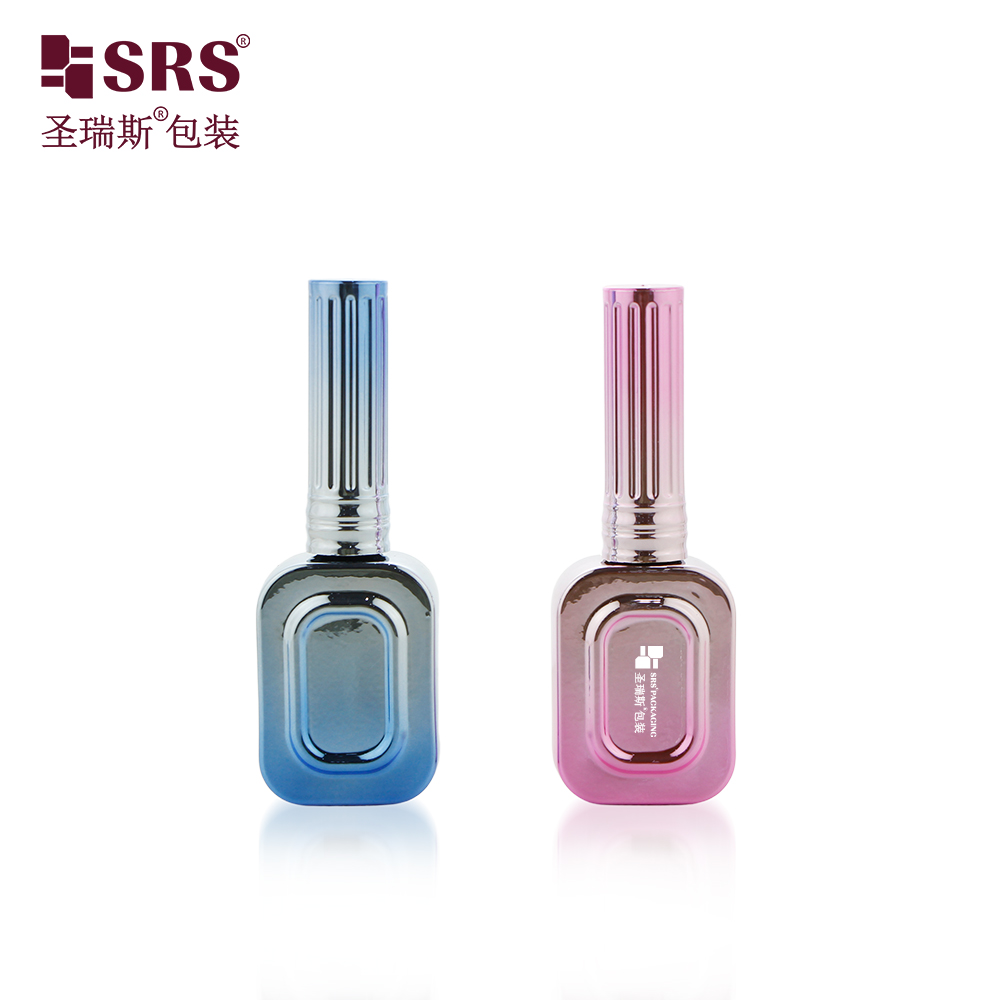 New Design Customized 12ml Unique Nail Polish Glass Bottle Wholesale Empty Gel Polish Packaging with Brush 