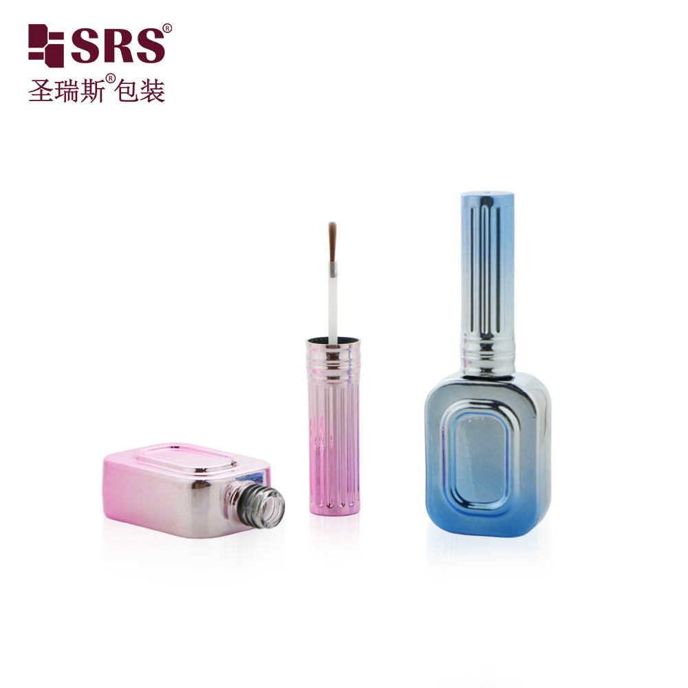New Design Customized 12ml Unique Nail Polish Glass Bottle Wholesale Empty Gel Polish Packaging with Brush 