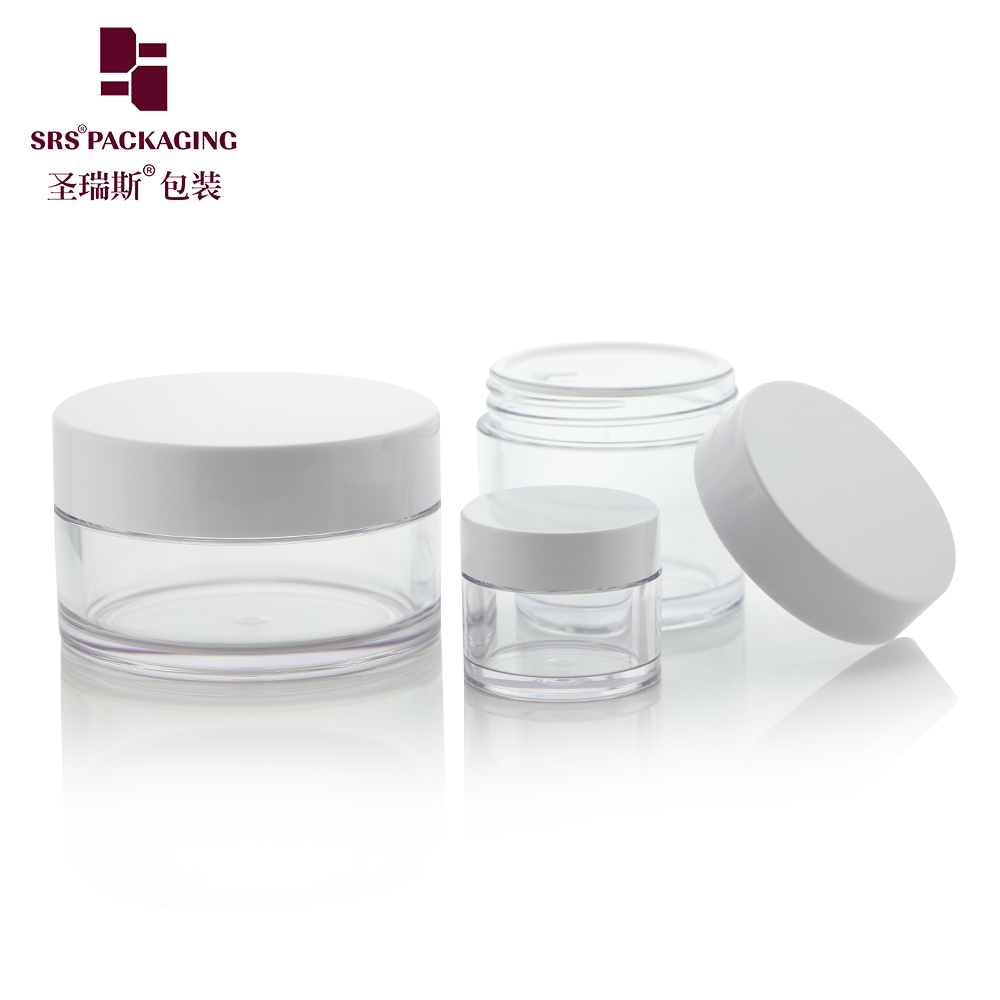 Wholesale refillable face cream cosmetic container plastic transparent ...