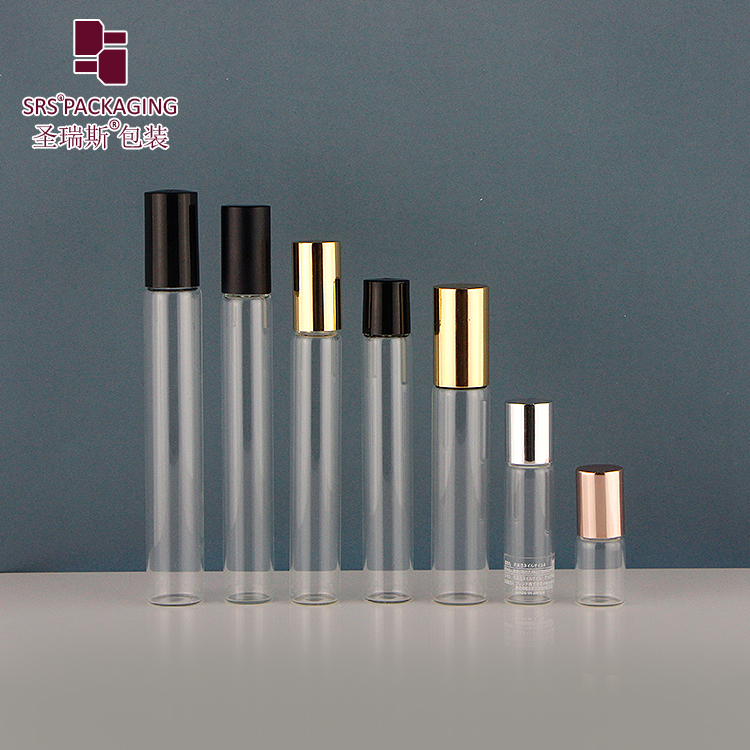 100pcs high quality 3ml 5ml 8ml 10ml 15ml roll on clear empty glass perfume essential oil bottle