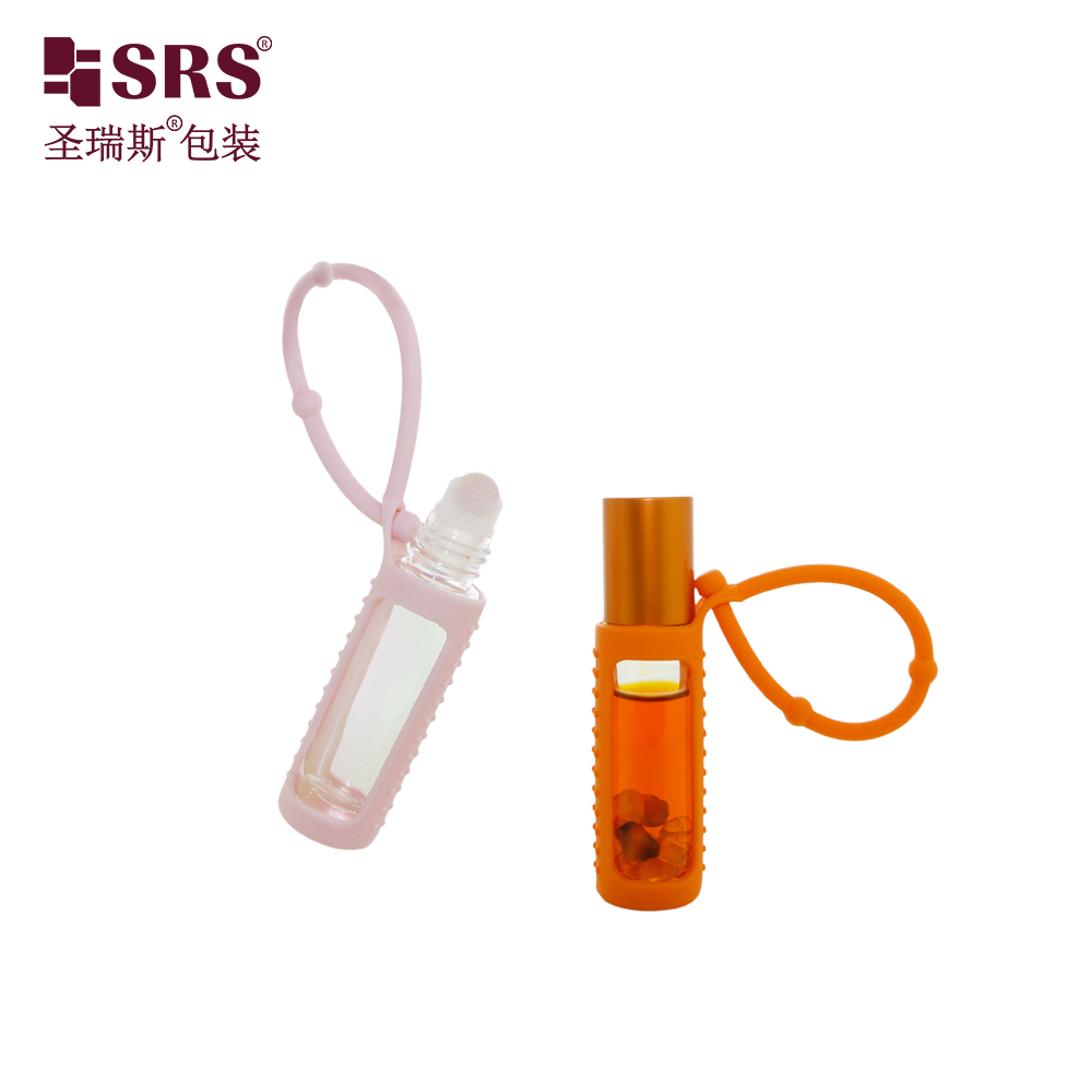 10ML Leak-Proof Portable Molded Clear Glass Roller Bottle for Essential Oil Cosmetic Packaging