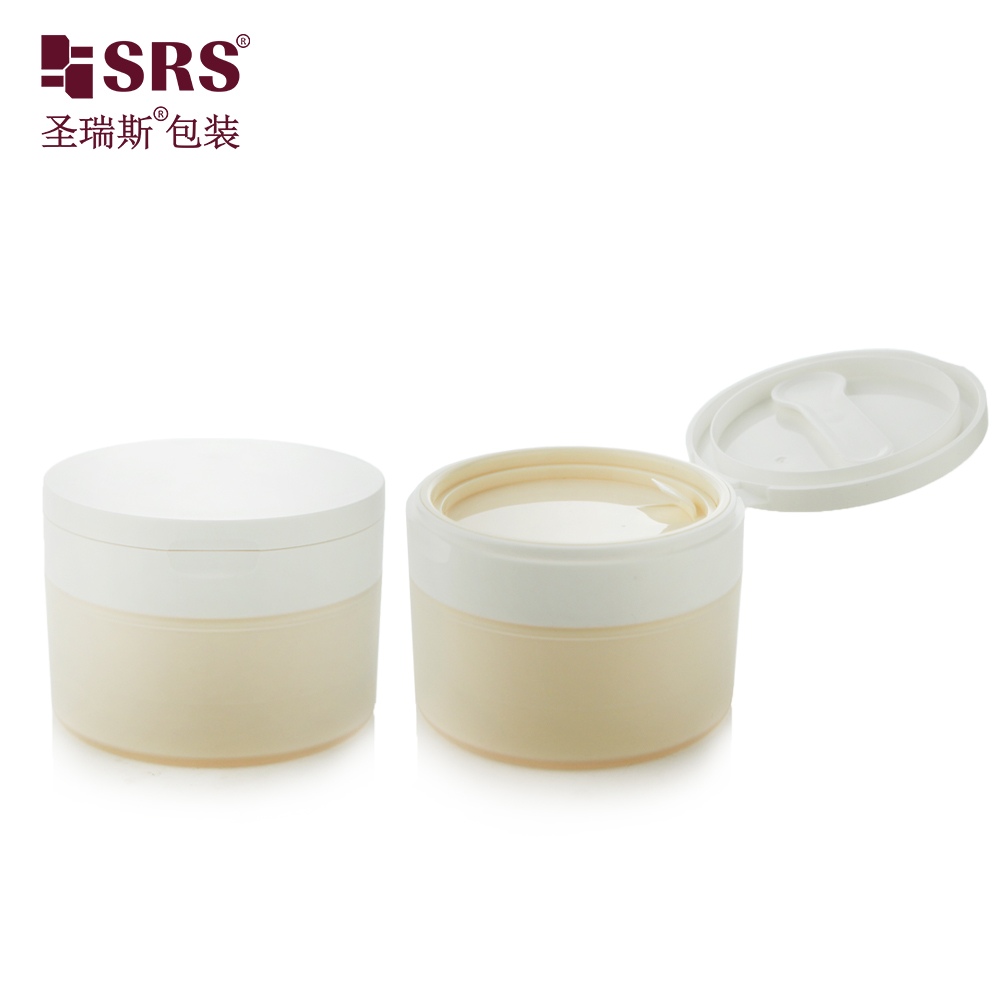 120g Round PP Cosmetic Jar With Flip Top Cap Face Cream High Quality Skin Care Packaging