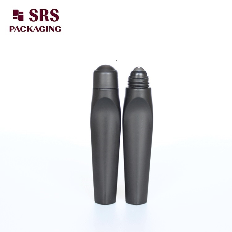 SRS8444 Black Cosmetic Container 12ml Plastic Roll on Eye Cream Bottle