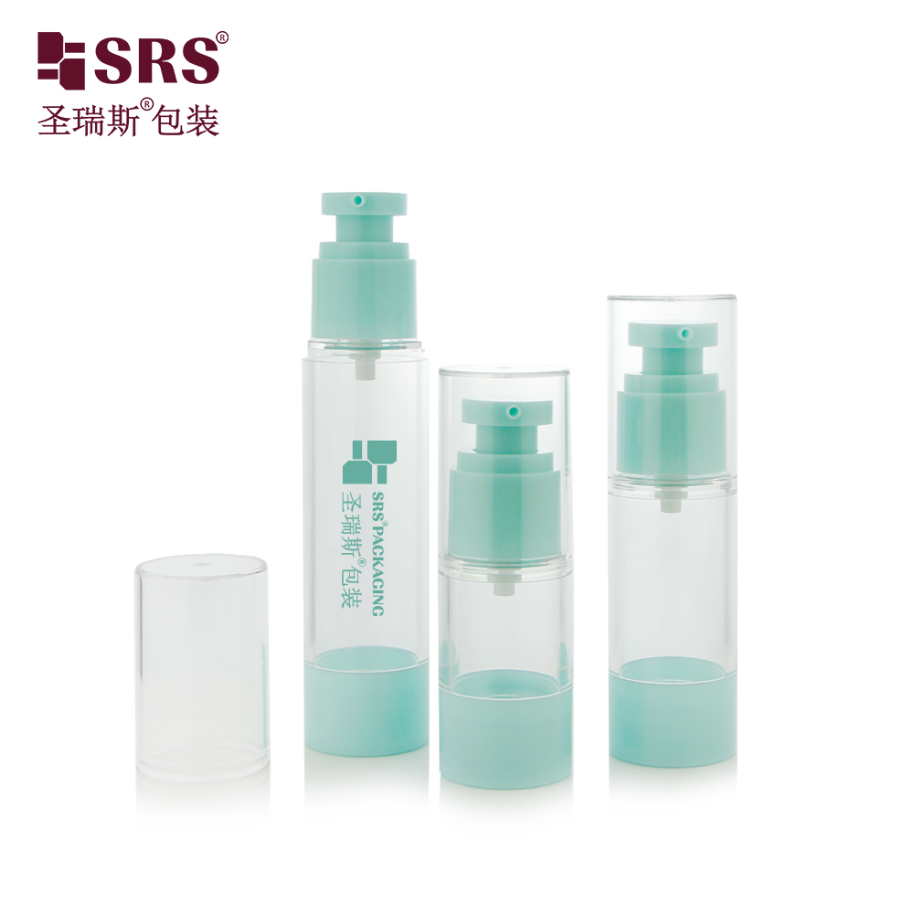 15ml 30ml 40ml 50ml 80ml 100ml 120ml Portable Customized Plastic AS Airless Pump Bottle