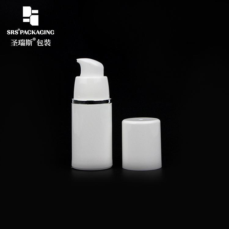 1oz 30 ml White PP Plastic Airless Pump bottle Cream Cosmetic Bottle 50ml