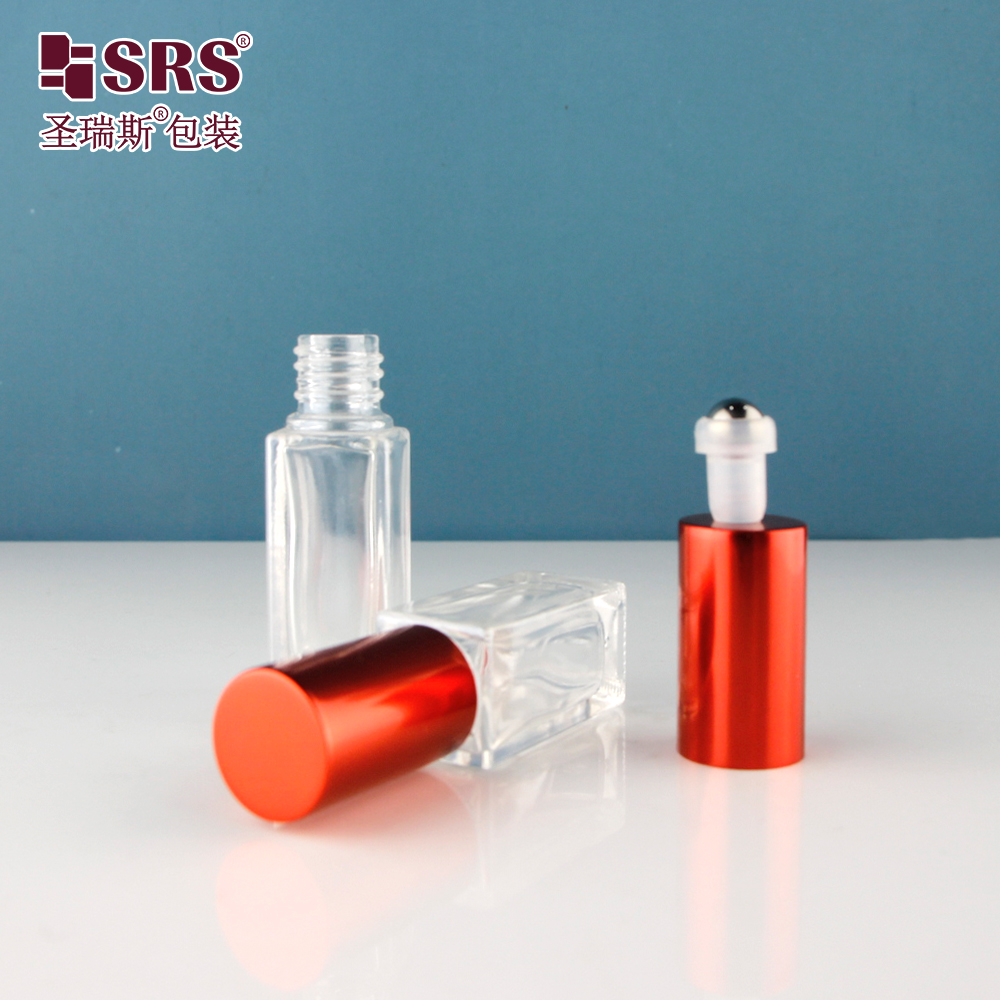 3ml 4ml 5ml Mini Essential Oil Roller Bottle Packaging Luxury Aluminum Cap Roll on Bottle