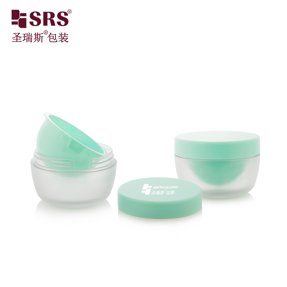 50g Bowl Shaped PP Inner PET Outer Layer Replaceable Cosmetics Jar