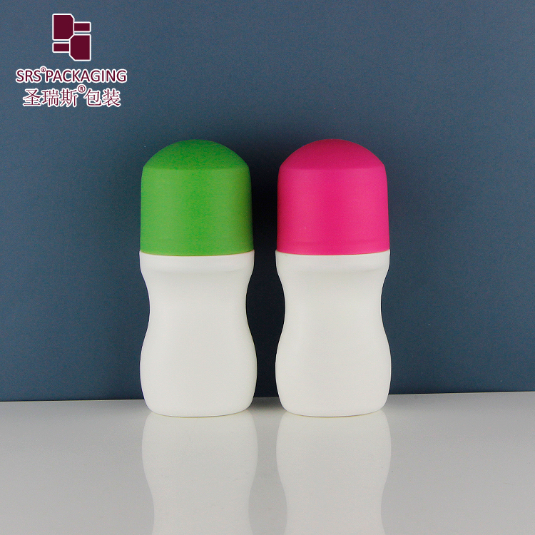 50ml special shape PP PCR cosmetic custom color liquid plastic roll bottle