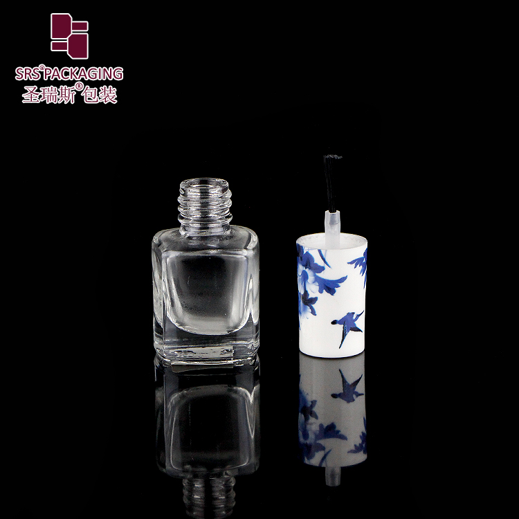 5ML Glass Nail Polish Bottle Empty Nail Gel Glass Packaging Clear Glass Bottle for Nail Care