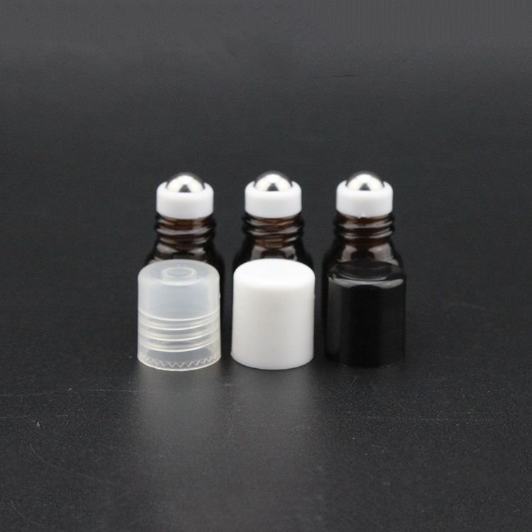 BLP-1ml 2ml small amber glass roller bottle 100pcs available