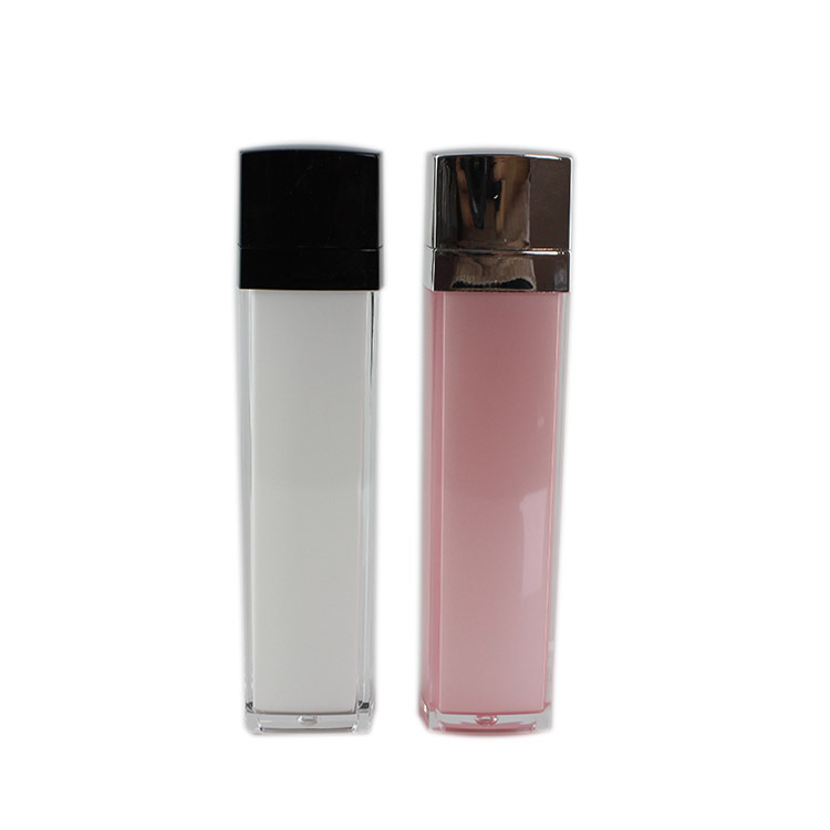 L050-120ML cosmetic empty acrylic toner square bottle no pump