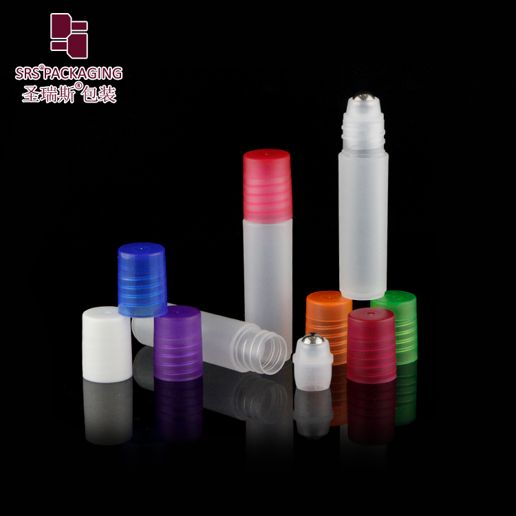 5ml customized color plastic recycle PP roller perfume bottle in stock