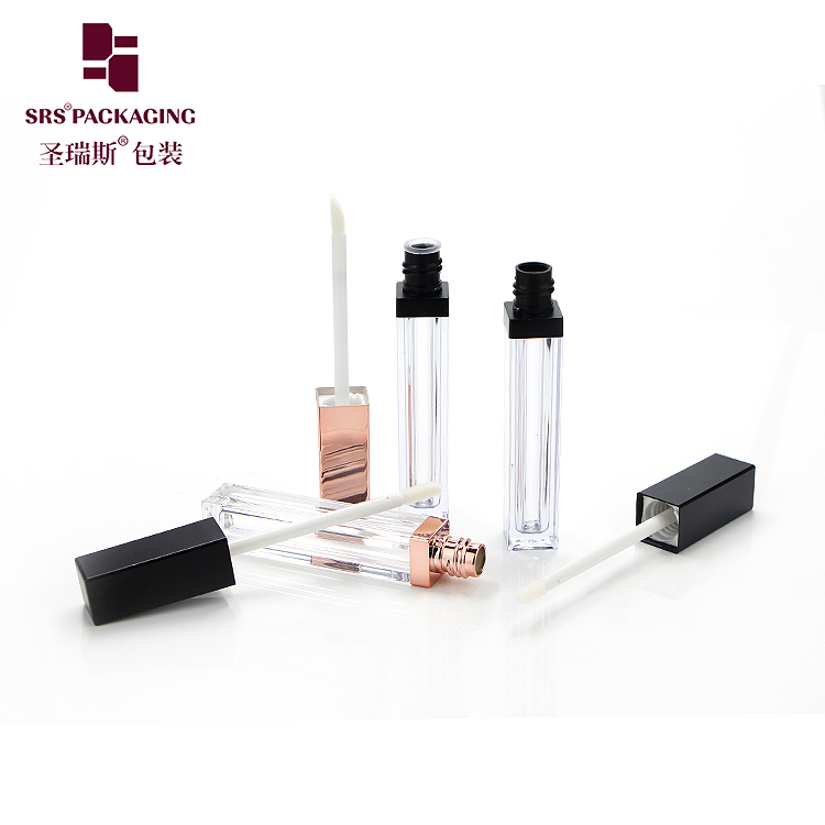 5ml glossy transparent beauty elegant empty lip gloss tube container