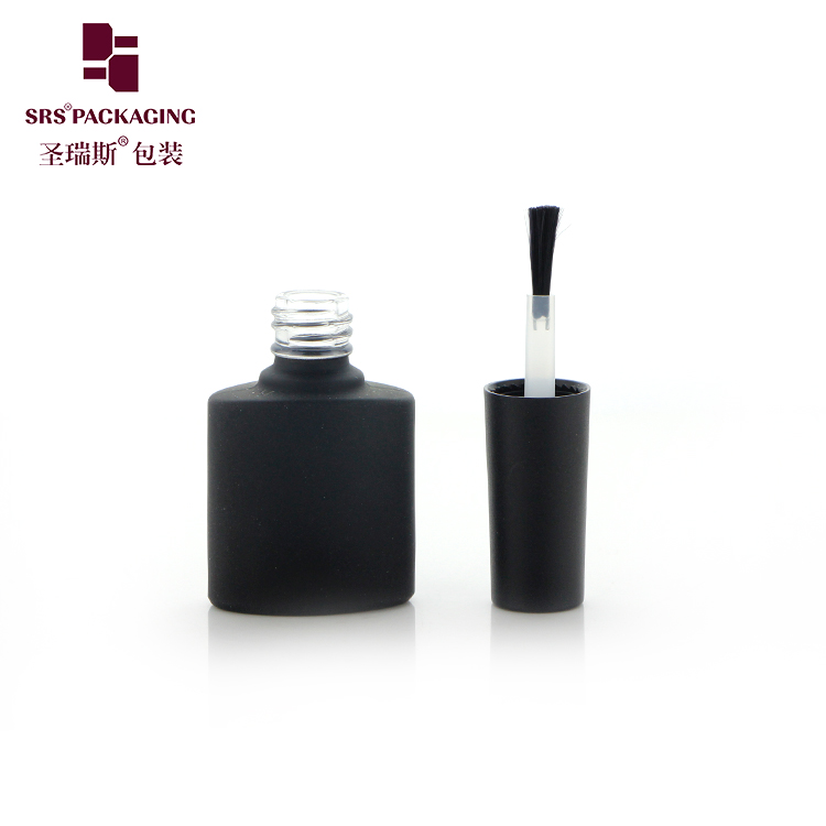 6ml Makeup Glass Wholesale Customize Empty Paint Black Nail Polish Bottle