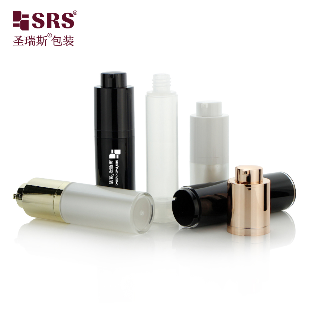 A020 Factory Custom Rotary Lifting Vacuum Acrylic Cosmetic Airless Pump Bottle 15ML 30ML 50ML