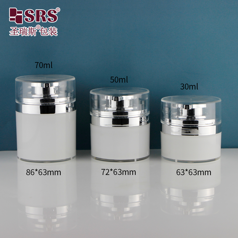 A103 Hot Sale 30G 50g 70G  Acrylic Round Empty Luxury Cosmetic cream empty acrylic jar Face Cream Jar