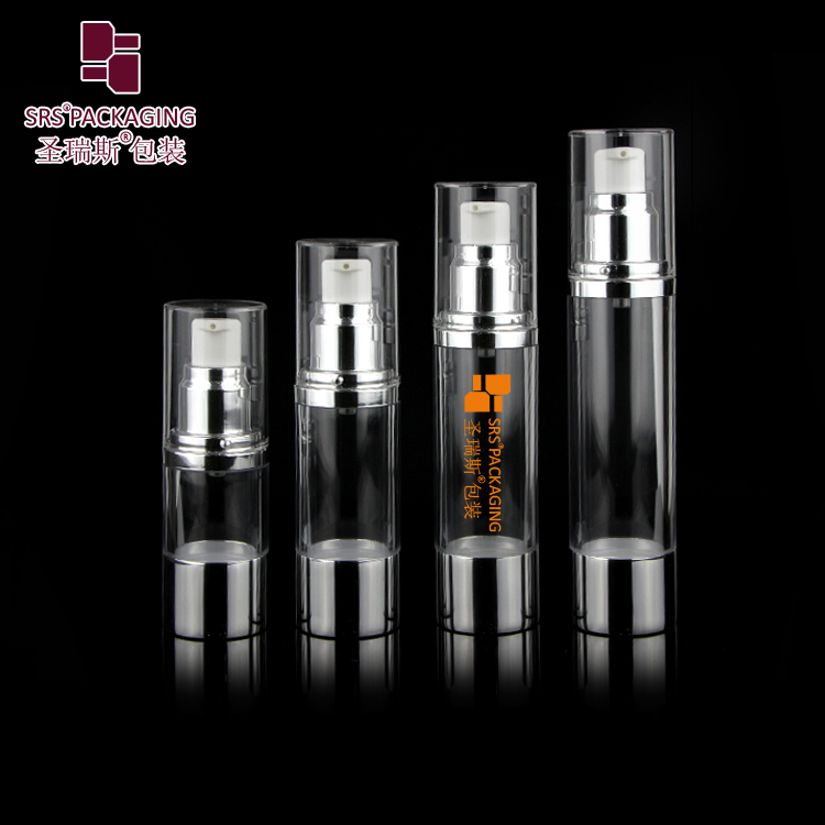 Aluminium airless spray pump bottle 15ml 30ml 40ml 50ml skin care serum vacuum container