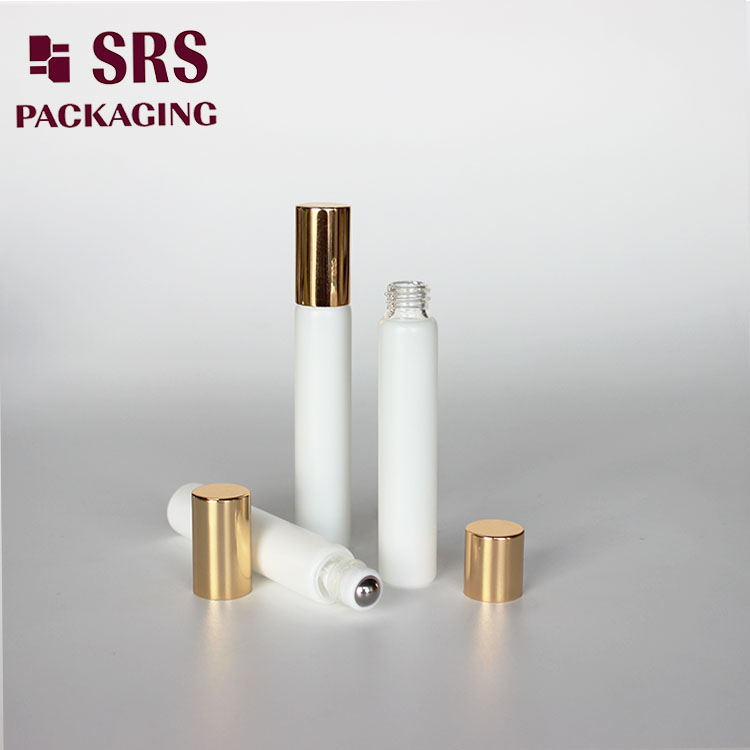 SRS 8ml Round Hair Oil Customized Color Glass Roller Bottle