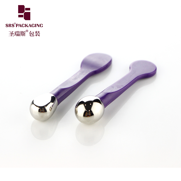 Beauty makeup tools purple cream mixing facial cosmetic spoon and spatula