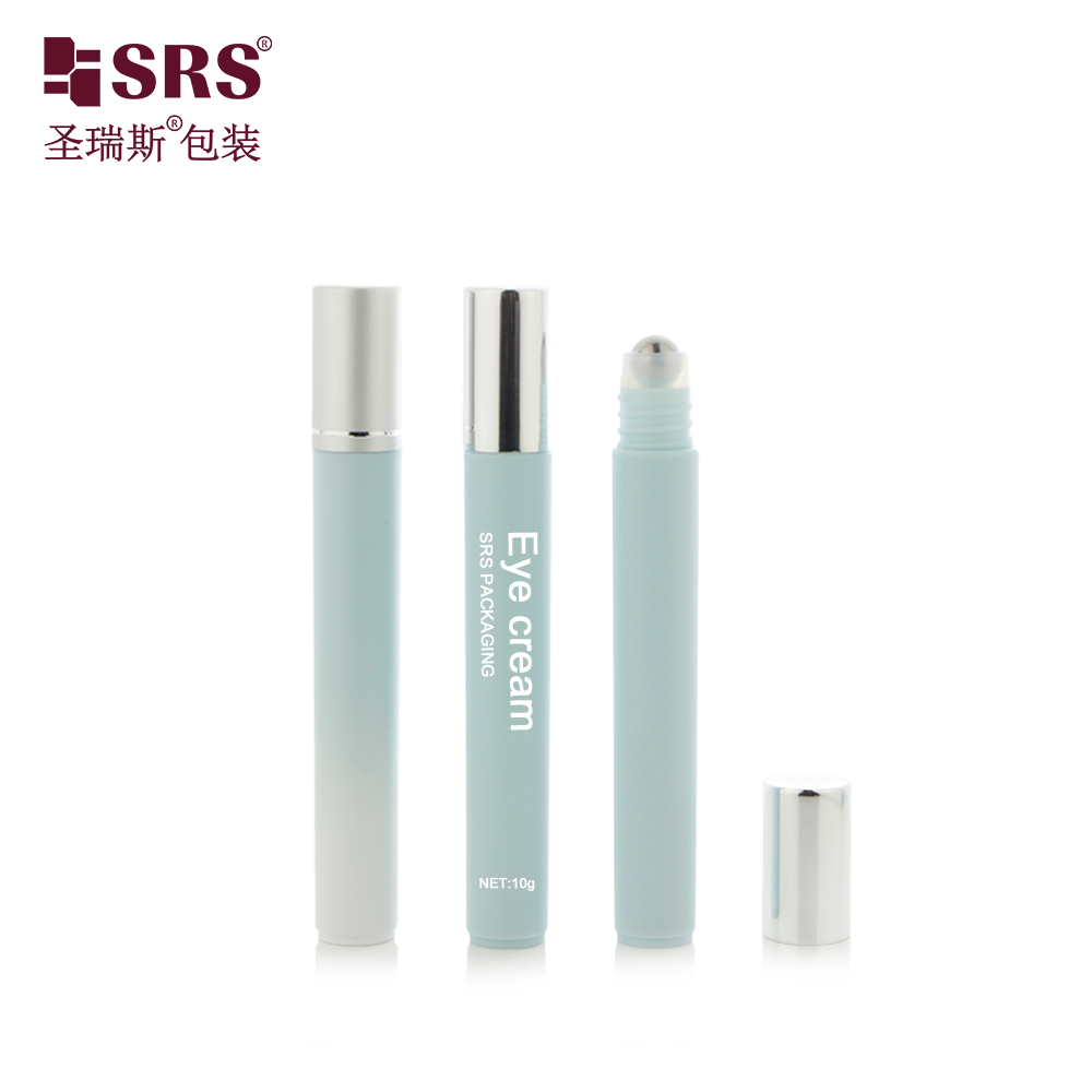 Cosmetic Essential Oil Roller Bottle Packaging Container Plastic 10ml Roll on Bottle With Plastic Roller