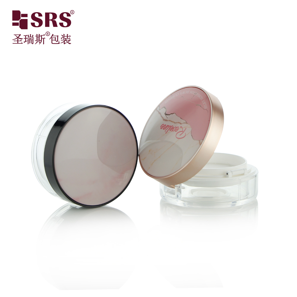 Cosmetic Plastic 20G Small Container Shape Luxury Compact Sifter Packaging cosmetic powder jar