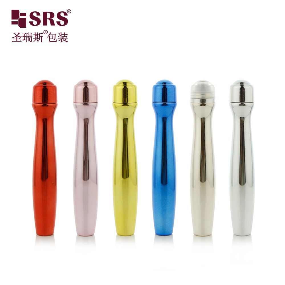 Custom Color Cosmetic Packaging 15ml 1/2oz PETG Roll On Bottle for Eye Serum 