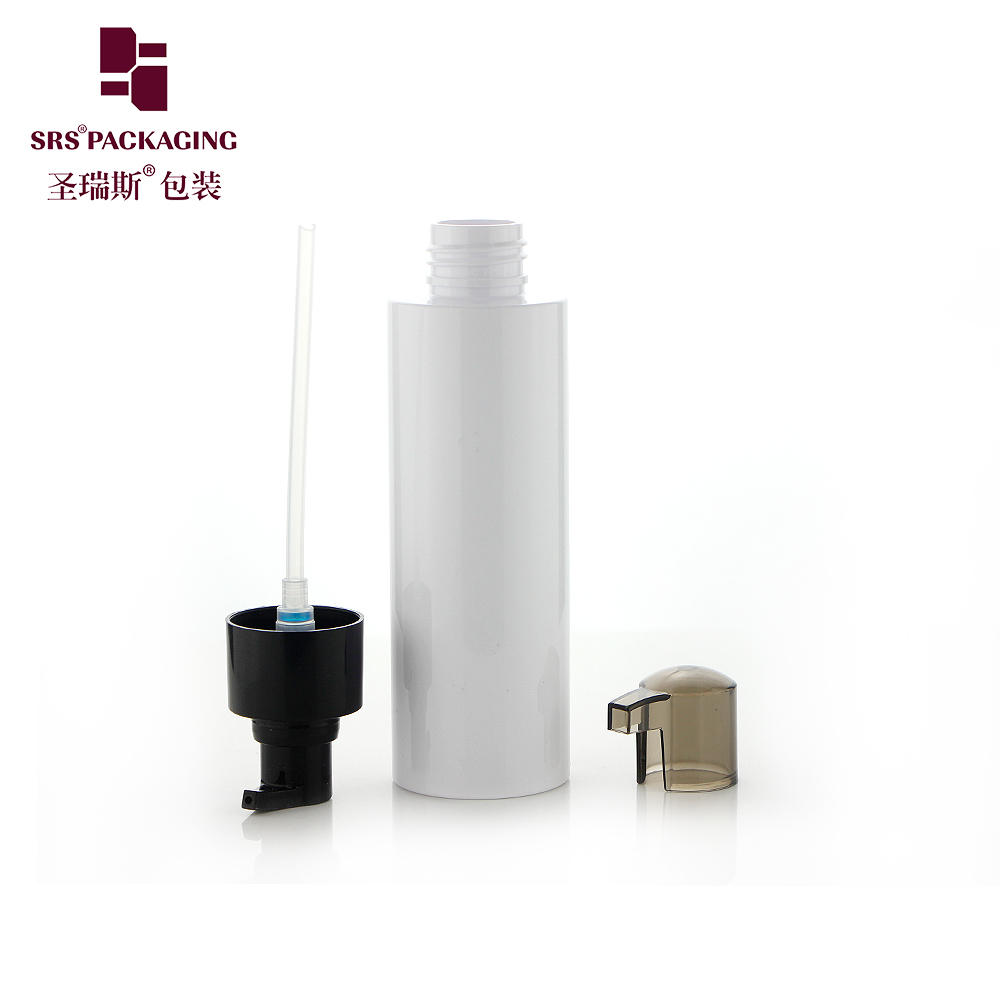 Custom Eco-friendly 120ml PET Plastic Cosmetic Cream Gel Bottle with Lotion Pump