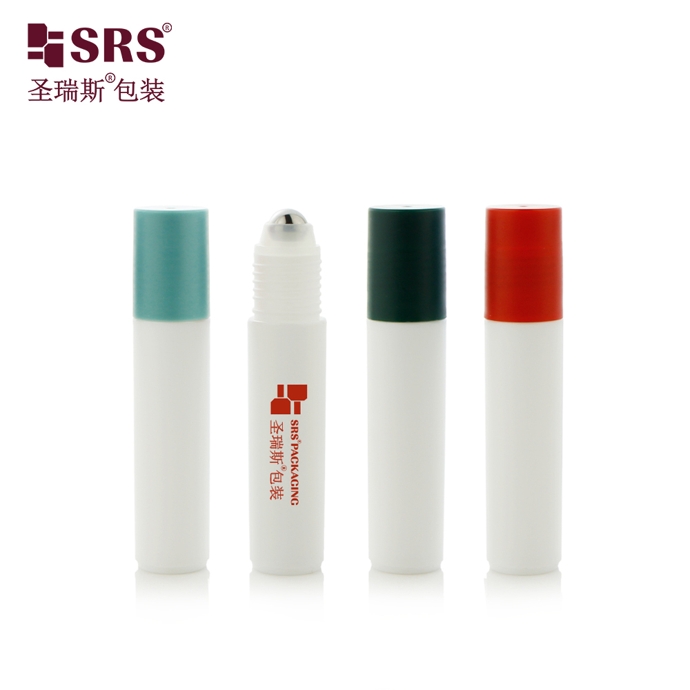 Custom Matte Finishing 10ML Eye Serum Roller Ball Cosmetic Roll on Bottles