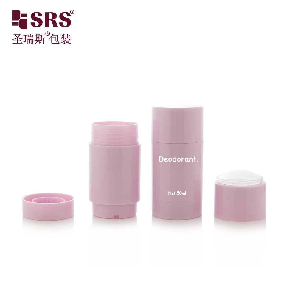Customize Pretty Pink Empty AS Glossy Deodorant Stick Packaging