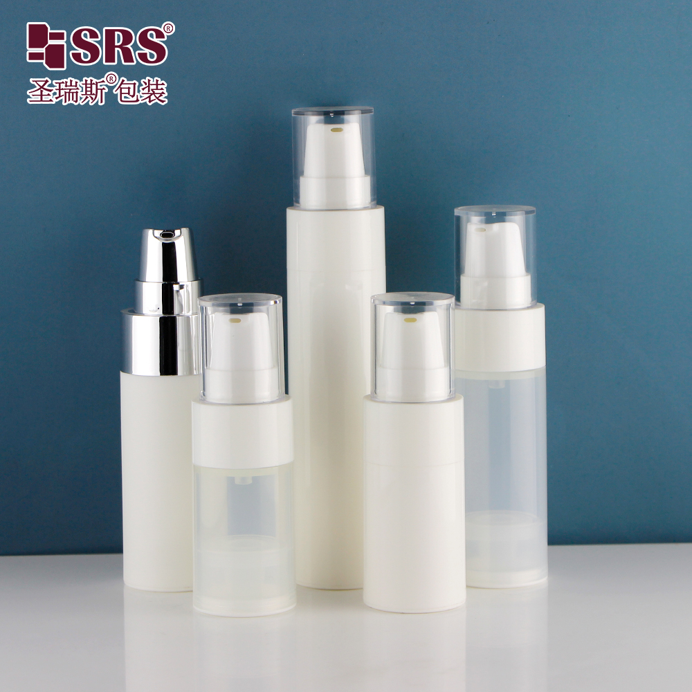 Customized PP Plastic Empty 15ml 30ml 50ml Airless Cream Bottle For Lotion Cosmetics