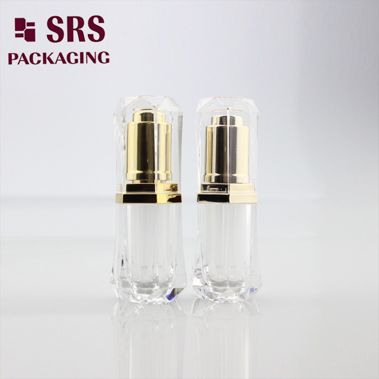 DB003 transparent acrylic empty 8ml drop bottle essential oil