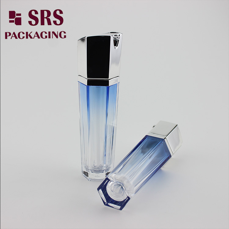 L601 Diamond Acrylic Lotion Bottle 30ml 50ml 100ml Airless Pump Container