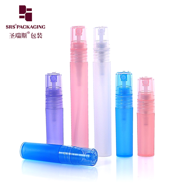 Eco-friendly 5ml 10ml PP liquids spray bottle plastic material perfume empty container