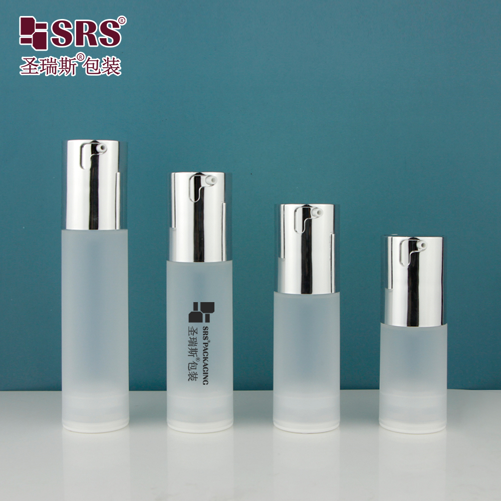 Eco-friendly Hot Sale 20ml 30ml 40ml 50ml PP Plastic Airless Pump Bottle Travel Set