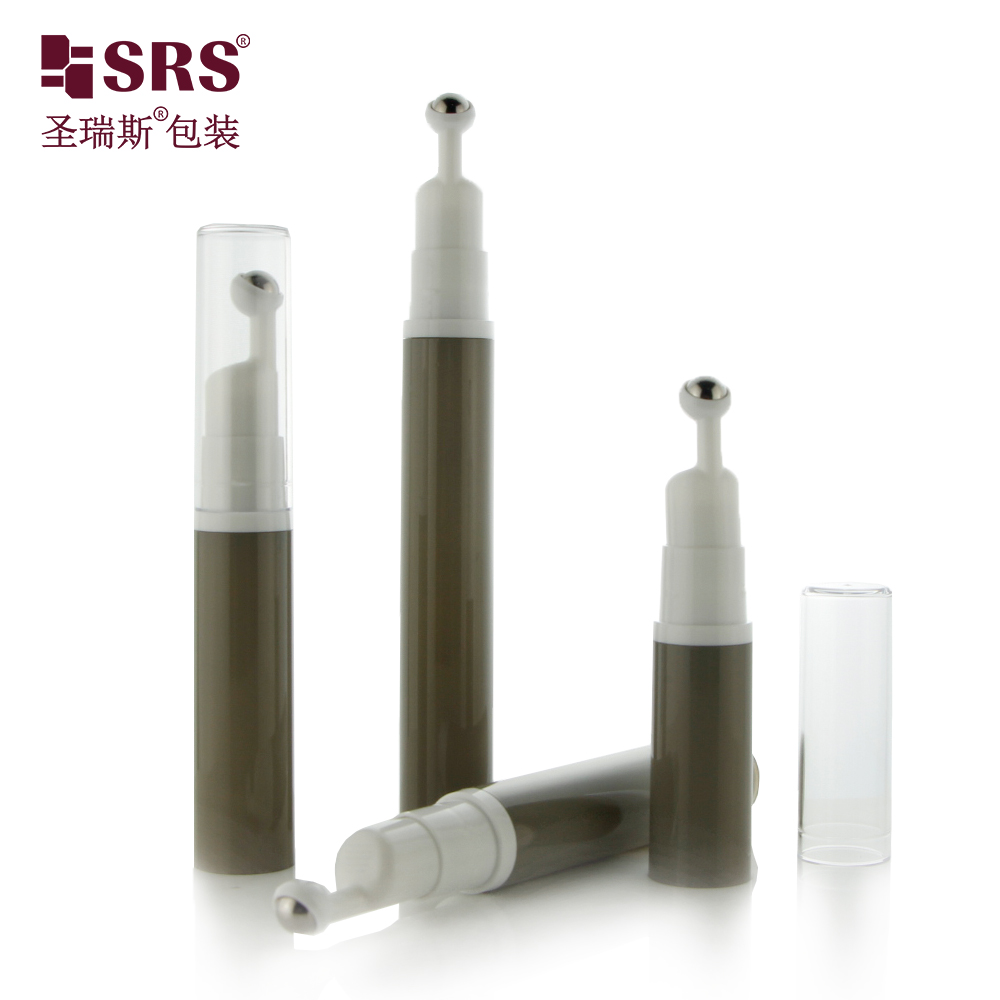 Empty Custom Color 5ml 10ml 12ml 15ml Airless Bottles Eye Cream Serum Roll On Bottle