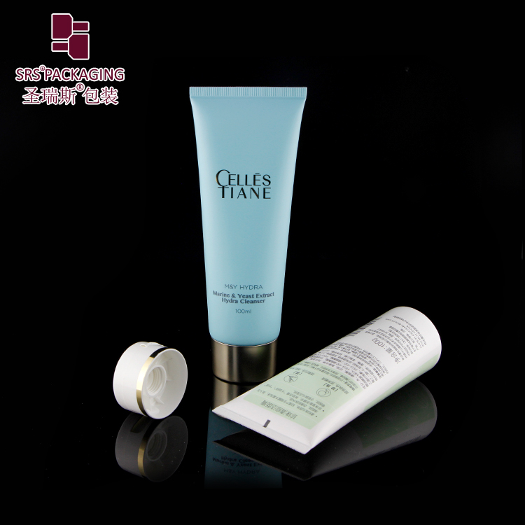 Empty Custom Color Face Wash Gel Cosmetic Tube Hand Cream Packaging