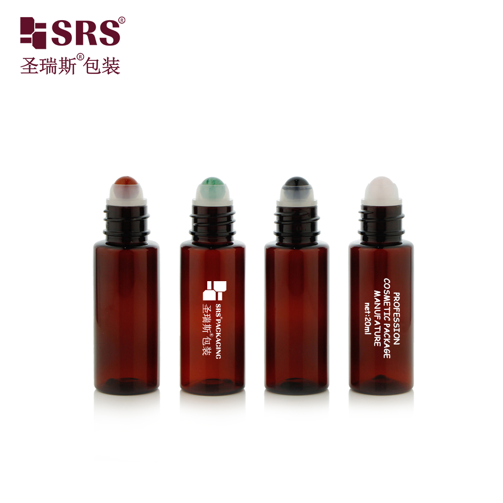 Essential Oil Roller Free Plastic 20ml Plastic PET Roll on Perfume Bottle