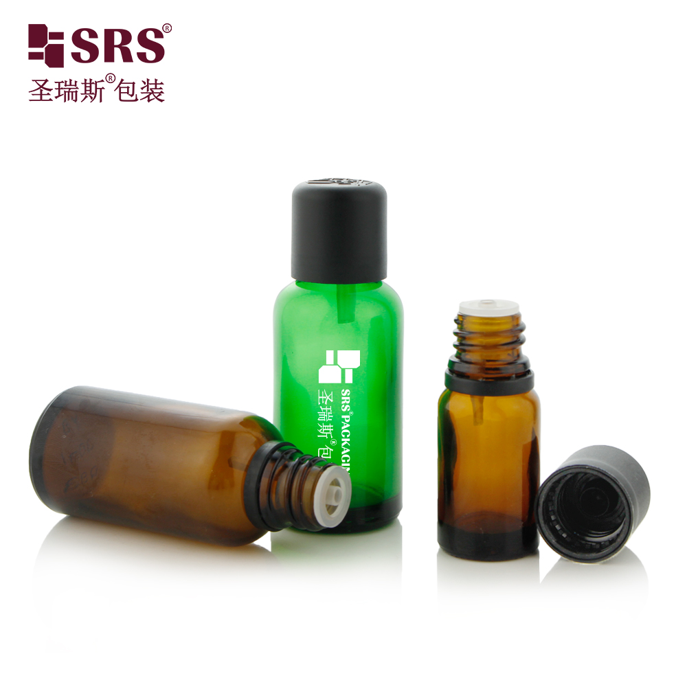 Eye Face Amber Round 10ml 15ml 20ml 30ml 50ml Glass Dropper Bottle Essential Oil Bottle 100ml
